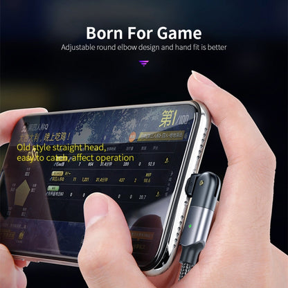 FXCL-WYA0G 2.4A USB to 8 Pin 180 Degree Rotating Elbow Charging Cable, Length:2m(Grey) by buy2fix