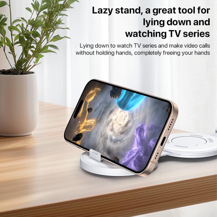 Yesido DS29 5 in 1 Foldable Wireless Charger for Phone / Watch / Earphone(White) - Wireless Charger by Yesido | Online Shopping UK | buy2fix