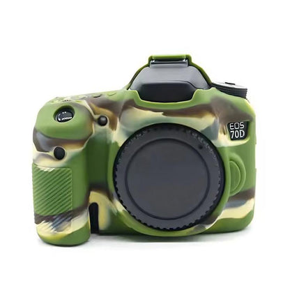 For Canon EOS 70D Soft Silicone Protective Case(Camouflage) - Protective Case by buy2fix | Online Shopping UK | buy2fix
