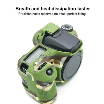 For Canon EOS 70D Soft Silicone Protective Case(Camouflage) - Protective Case by buy2fix | Online Shopping UK | buy2fix