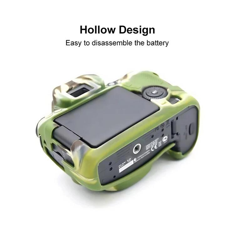 For Canon EOS 70D Soft Silicone Protective Case(Camouflage) - Protective Case by buy2fix | Online Shopping UK | buy2fix