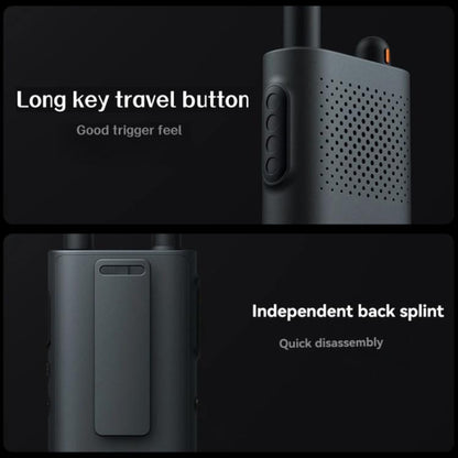 Original Xiaomi Walkie Talkie 3 Chat Version Support 1-5km Intercom Distance, APP Writing Frequency(Black) - Handheld Walkie Talkie by Xiaomi | Online Shopping UK | buy2fix