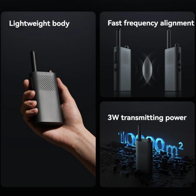 Original Xiaomi Walkie Talkie 3 Chat Version Support 1-5km Intercom Distance, APP Writing Frequency(Black) - Handheld Walkie Talkie by Xiaomi | Online Shopping UK | buy2fix