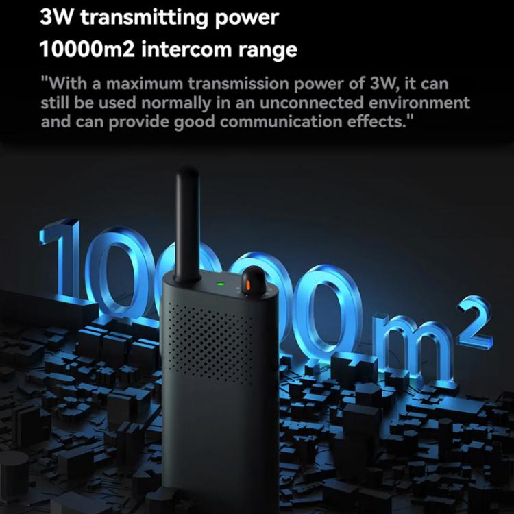 Original Xiaomi Walkie Talkie 3 Chat Version Support 1-5km Intercom Distance, APP Writing Frequency(Black) - Handheld Walkie Talkie by Xiaomi | Online Shopping UK | buy2fix