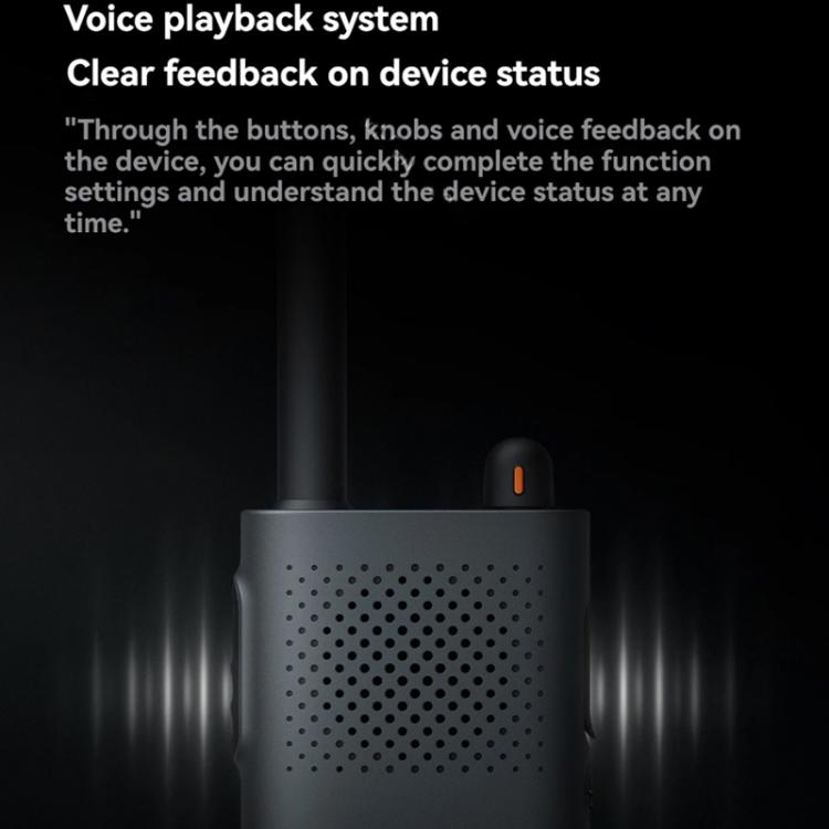 Original Xiaomi Walkie Talkie 3 Chat Version Support 1-5km Intercom Distance, APP Writing Frequency(Black) - Handheld Walkie Talkie by Xiaomi | Online Shopping UK | buy2fix
