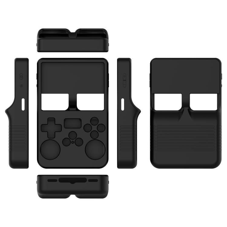 For ANBERNIC R36S Silicone Handheld Game Console Protective Case(Black) - Cases by buy2fix | Online Shopping UK | buy2fix