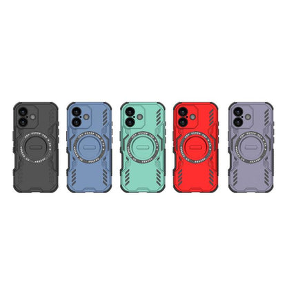 For iPhone 17 Butterfly Armor MagSafe Magnetic Ring Shockproof Phone Case(Light Green) - iPhone 17 Cases by buy2fix | Online Shopping UK | buy2fix