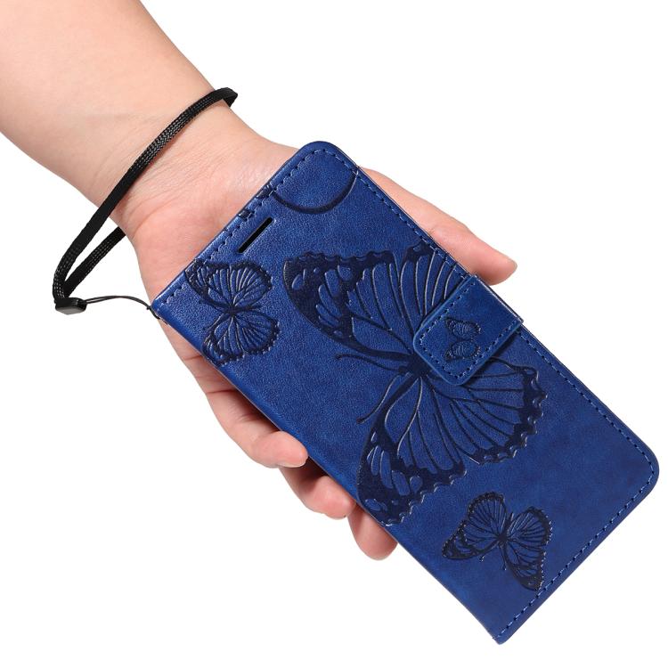 For Google Pixel 10 Pro XL Global 3D Butterfly Embossed Pattern Flip Leather Phone Case(Blue) - Google Cases by buy2fix | Online Shopping UK | buy2fix