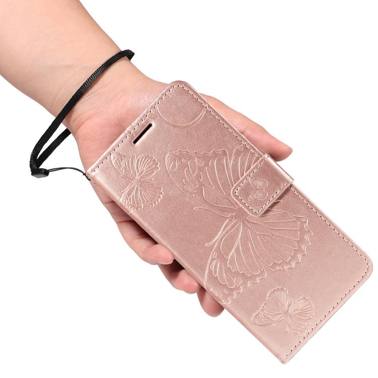 For Google Pixel 10 Pro XL Global 3D Butterfly Embossed Pattern Flip Leather Phone Case(Rose Gold) - Google Cases by buy2fix | Online Shopping UK | buy2fix