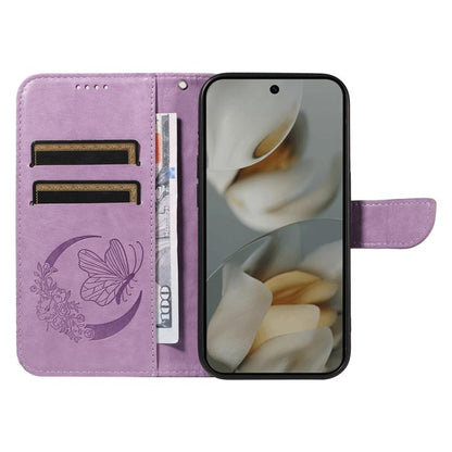 For Google Pixel 10 Pro XL 5G Global Swallowtail Butterfly Embossed Leather Phone Case(Purple) - Google Cases by buy2fix | Online Shopping UK | buy2fix