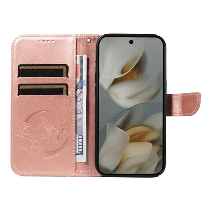 For Google Pixel 10 Pro XL 5G Global Swallowtail Butterfly Embossed Leather Phone Case(Rose Gold) - Google Cases by buy2fix | Online Shopping UK | buy2fix
