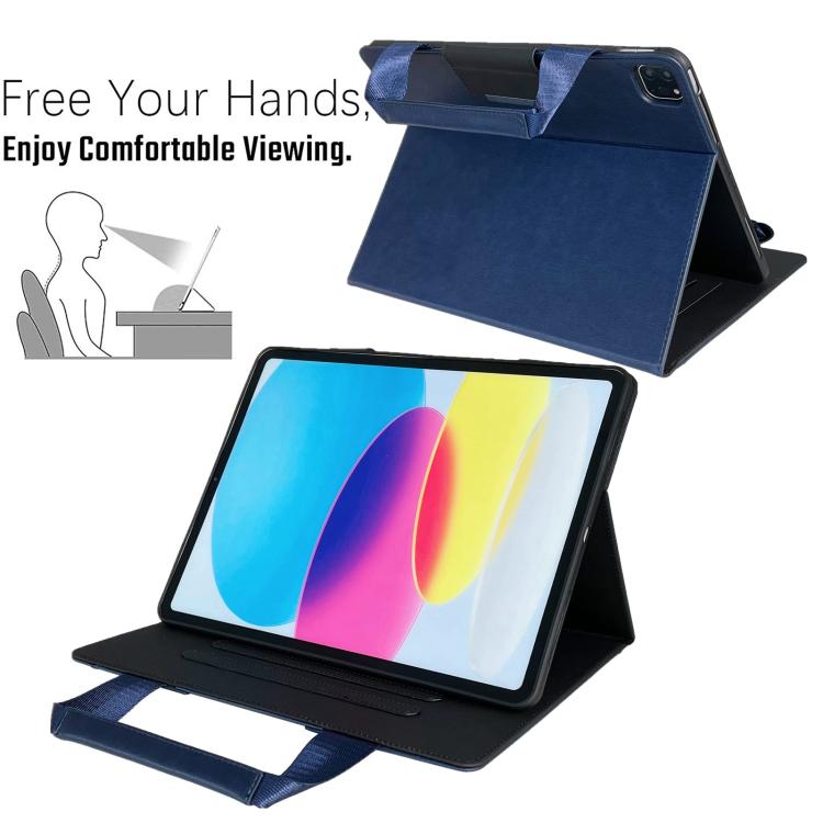 For iPad 2025 / 2022 Zipper Handle Retro Smart Leather Tablet Case(Royal Blue) - iPad 2025 / 2022 Cases by buy2fix | Online Shopping UK | buy2fix