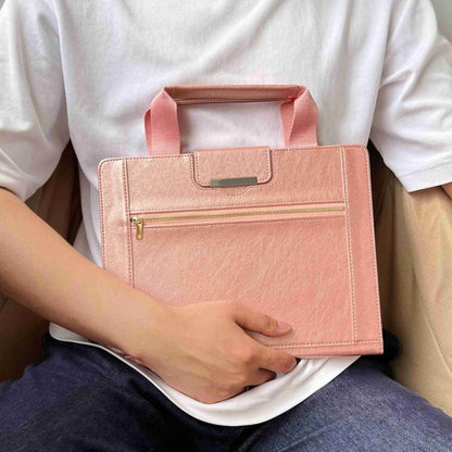 For iPad mini 2024 / 6 Zipper Handle Retro Smart Leather Tablet Case(Rose Gold) - iPad mini 2024 Cases by buy2fix | Online Shopping UK | buy2fix