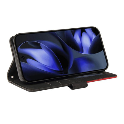For Google Pixel 10 5G / 10 Pro 5G Global Dual-color Splicing Flip Leather Phone Case(Black) - Google Cases by buy2fix | Online Shopping UK | buy2fix