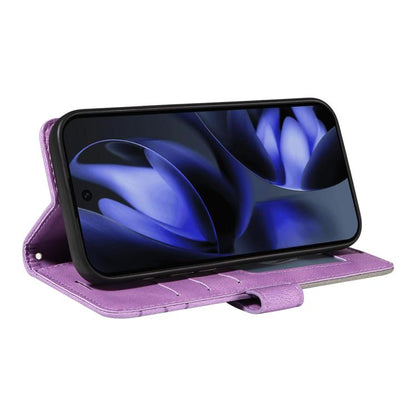 For Google Pixel 10 5G / 10 Pro 5G Global Dual-color Splicing Flip Leather Phone Case(Purple) - Google Cases by buy2fix | Online Shopping UK | buy2fix