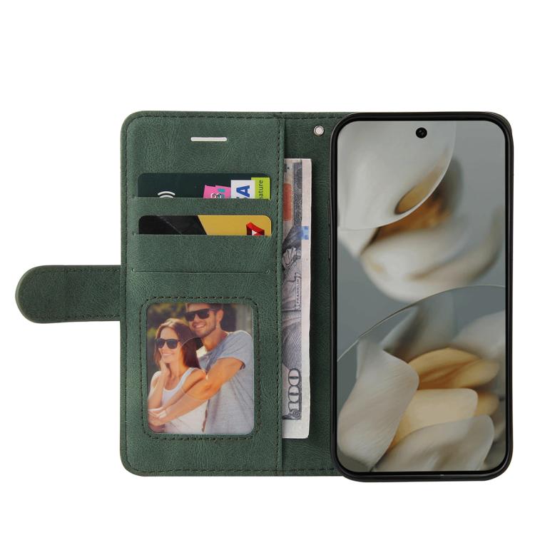 For Google Pixel 10 Pro XL 5G Global Dual-color Splicing Flip Leather Phone Case(Green) - Google Cases by buy2fix | Online Shopping UK | buy2fix
