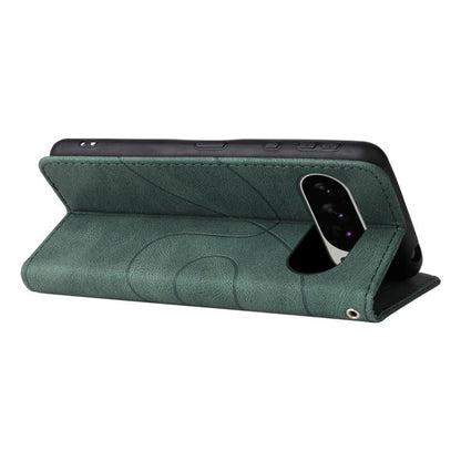 For Google Pixel 10 Pro XL 5G Global Dual-color Splicing Flip Leather Phone Case(Green) - Google Cases by buy2fix | Online Shopping UK | buy2fix