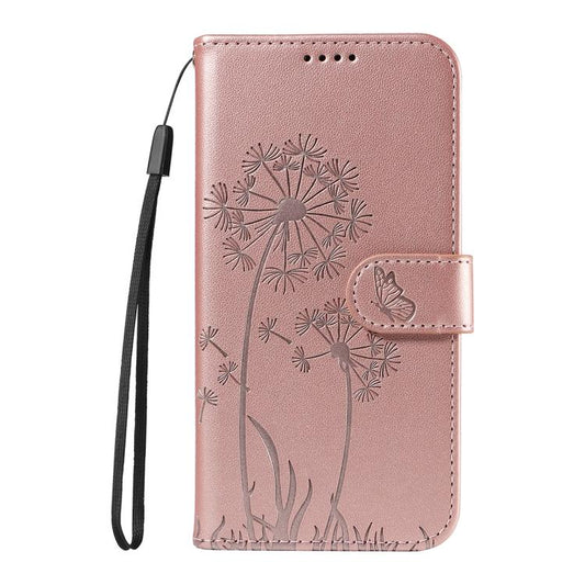 For Google Pixel 10 Pro XL 5G Global Dandelion Embossed Pattern Flip Leather Phone Case(Rose Gold) - Google Cases by buy2fix | Online Shopping UK | buy2fix