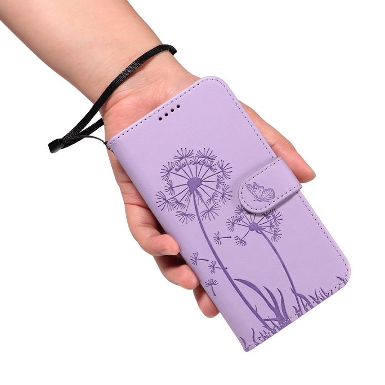 For Google Pixel 10 Pro XL 5G Global Dandelion Embossed Pattern Flip Leather Phone Case(Purple) - Google Cases by buy2fix | Online Shopping UK | buy2fix