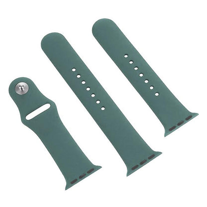 For Apple Watch 46mm / 49mm / 45mm / 44mm xDfind Solid Color Silicone Sports Watch Band(Dark Green) - Watch Bands by xDfind | Online Shopping UK | buy2fix