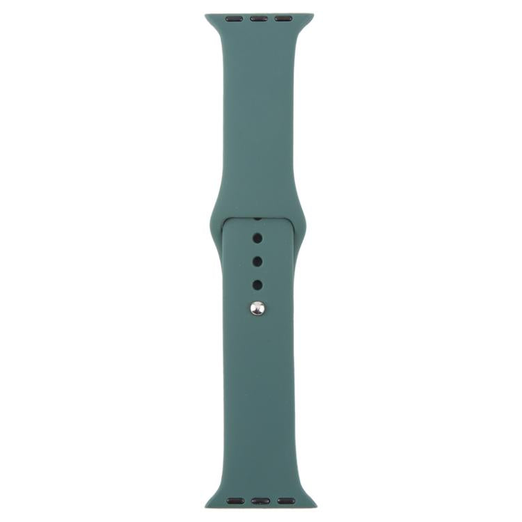For Apple Watch 46mm / 49mm / 45mm / 44mm xDfind Solid Color Silicone Sports Watch Band(Dark Green) - Watch Bands by xDfind | Online Shopping UK | buy2fix