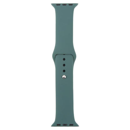 For Apple Watch 46mm / 49mm / 45mm / 44mm xDfind Solid Color Silicone Sports Watch Band(Dark Green) - Watch Bands by xDfind | Online Shopping UK | buy2fix
