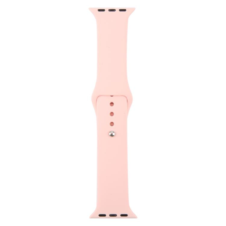 For Apple Watch 42mm / 41mm / 40mm / 38mm xDfind Solid Color Silicone Sports Watch Band(Light Pink) - Watch Bands by xDfind | Online Shopping UK | buy2fix