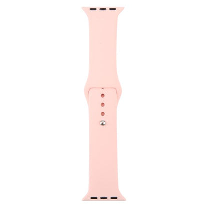 For Apple Watch 42mm / 41mm / 40mm / 38mm xDfind Solid Color Silicone Sports Watch Band(Light Pink) - Watch Bands by xDfind | Online Shopping UK | buy2fix