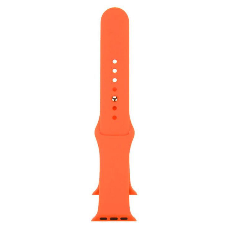 For Apple Watch 42mm / 41mm / 40mm / 38mm xDfind Solid Color Silicone Sports Watch Band(Orange) - Watch Bands by xDfind | Online Shopping UK | buy2fix