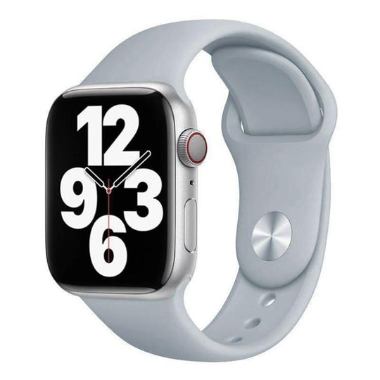 For Apple Watch 42mm / 41mm / 40mm / 38mm xDfind Solid Color Silicone Sports Watch Band(Light Grey)