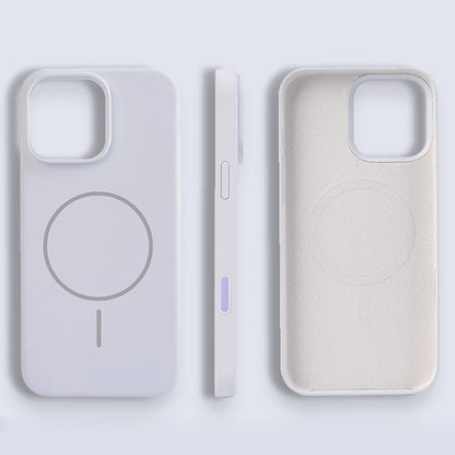 For iPhone 16 Pro Liquid Silicone Magsafe Phone Case with AI Camera Control Button(Grey) - iPhone 16 Pro Cases by buy2fix | Online Shopping UK | buy2fix