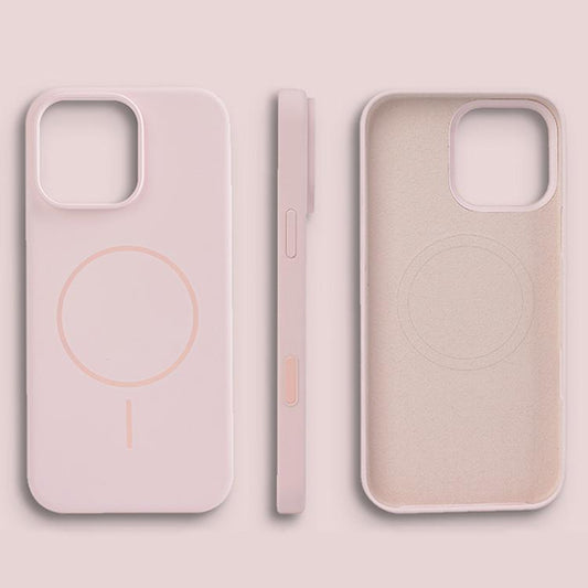 For iPhone 16 Plus Liquid Silicone Magsafe Phone Case with AI Camera Control Button(Pink) - iPhone 16 Plus Cases by buy2fix | Online Shopping UK | buy2fix
