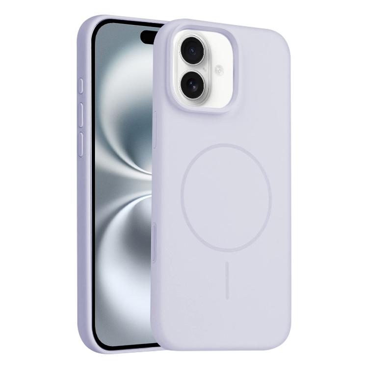 For iPhone 16 Plus Liquid Silicone Magsafe Phone Case with AI Camera Control Button(Grey) - iPhone 16 Plus Cases by buy2fix | Online Shopping UK | buy2fix
