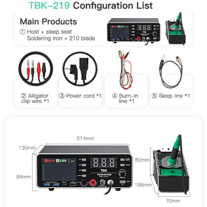 TBK-219 20V / 5A All-purpose Integrated Workstation Power Supply with C210 Soldering Iron, Plug:US Plug - Electric Soldering Iron by TBK | Online Shopping UK | buy2fix