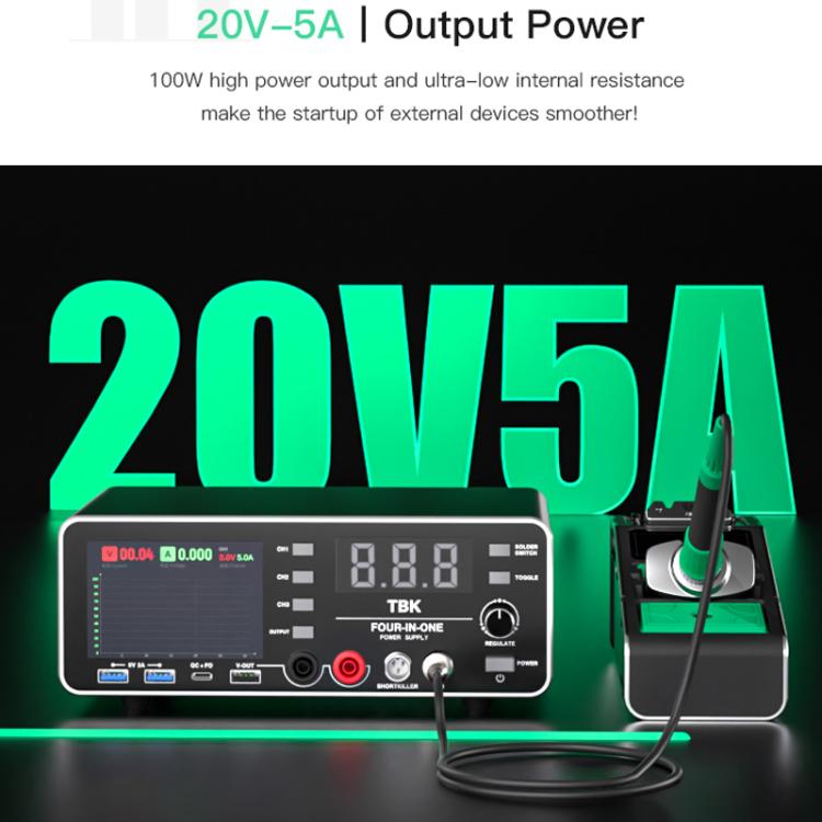 TBK-219 20V / 5A All-purpose Integrated Workstation Power Supply with C210 Soldering Iron, Plug:EU Plug - Electric Soldering Iron by TBK | Online Shopping UK | buy2fix