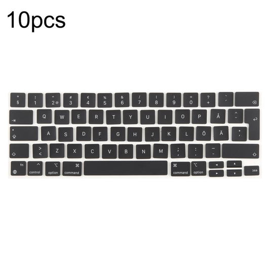 For MacBook A2251 A2289 A2238 A2338 10pcs UK Big Enter Version Keycaps, Language:Sweden - Keyboard by buy2fix | Online Shopping UK | buy2fix