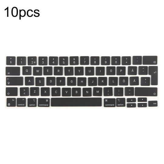 For MacBook A2251 A2289 A2238 A2338 10pcs UK Big Enter Version Keycaps, Language:Sweden