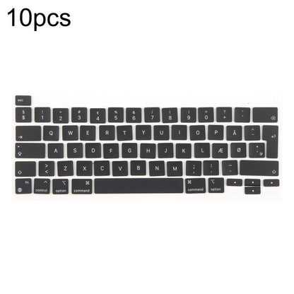 For MacBook A2251 A2289 A2238 A2338 10pcs UK Big Enter Version Keycaps, Language:Denmark - Keyboard by buy2fix | Online Shopping UK | buy2fix