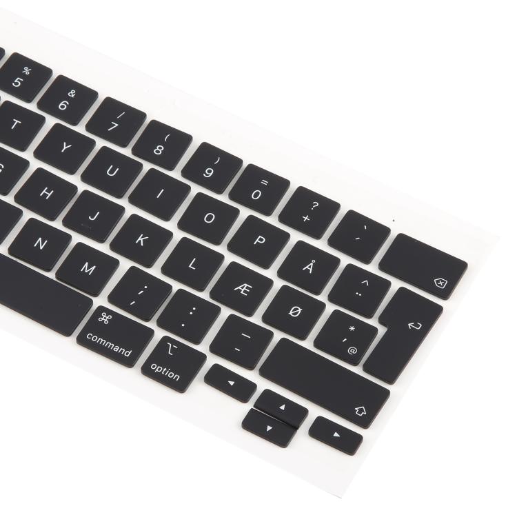 For MacBook A2251 A2289 A2238 A2338 10pcs UK Big Enter Version Keycaps, Language:Denmark - Keyboard by buy2fix | Online Shopping UK | buy2fix