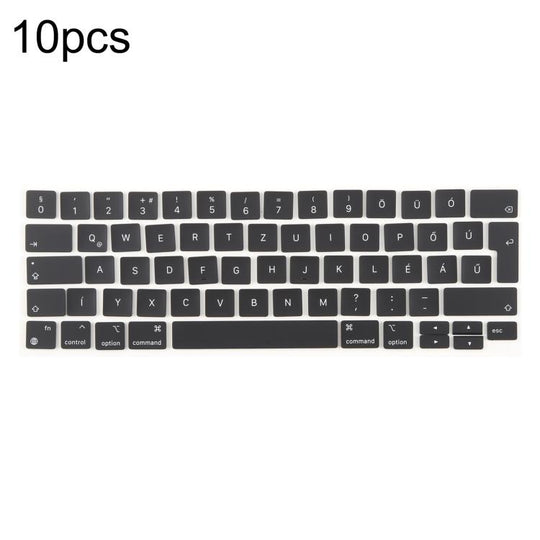 For MacBook A2251 A2289 A2238 A2338 10pcs UK Big Enter Version Keycaps, Language:Hungary