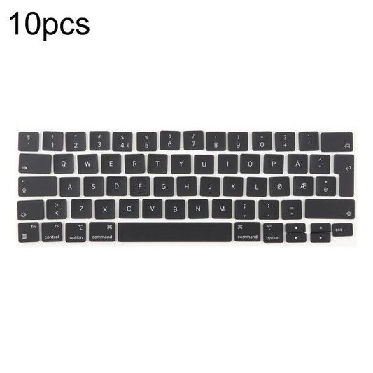 For MacBook A2251 A2289 A2238 A2338 10pcs UK Big Enter Version Keycaps, Language:Norway - Keyboard by buy2fix | Online Shopping UK | buy2fix