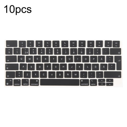 For MacBook A2681 A2941 A3113  A3114 10pcs UK Big Enter Version Keycaps, Language:Sweden - Keyboard by buy2fix | Online Shopping UK | buy2fix