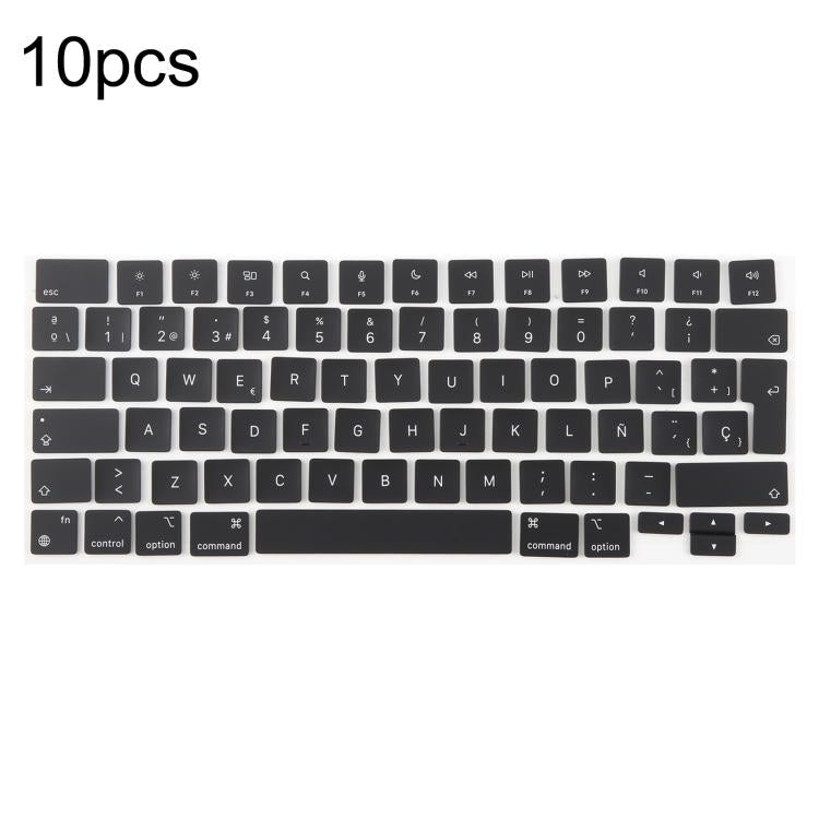 For MacBook A2681 A2941 A3113  A3114 10pcs UK Big Enter Version Keycaps, Language:Spain - Keyboard by buy2fix | Online Shopping UK | buy2fix