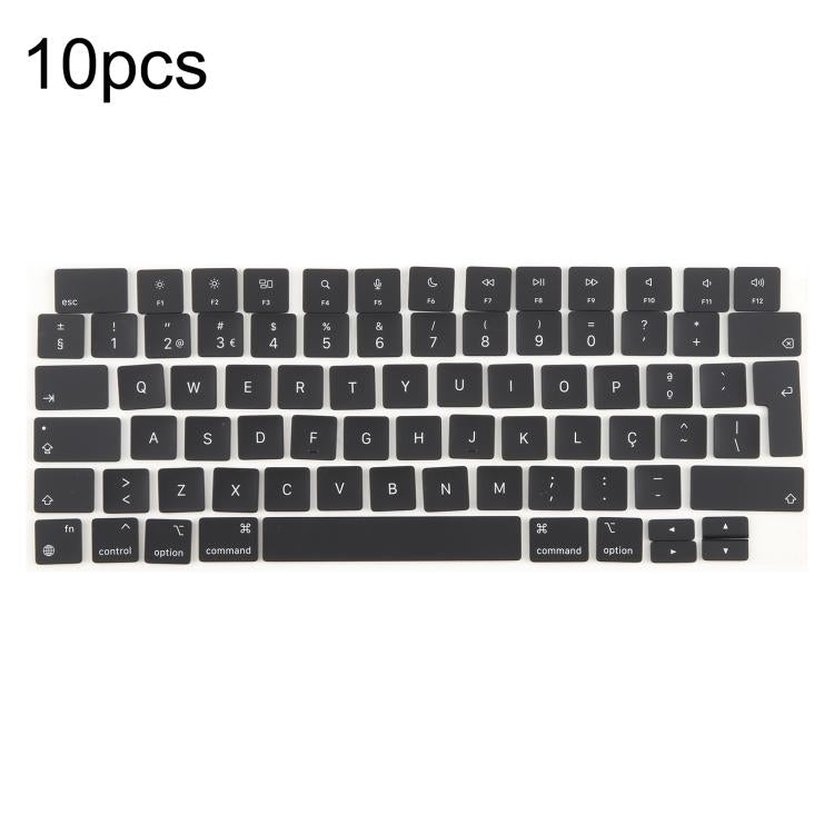 For MacBook A2681 A2941 A3113  A3114 10pcs UK Big Enter Version Keycaps, Language:Portugal - Keyboard by buy2fix | Online Shopping UK | buy2fix
