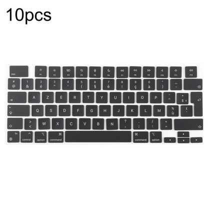 For MacBook A2442 A2485 A2779 A2780 A2991 A2992 A2918 10pcs UK Big Enter Version Keycaps, Language:French - Keyboard by buy2fix | Online Shopping UK | buy2fix