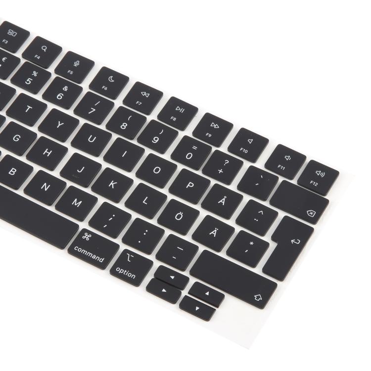 For MacBook A2442 A2485 A2779 A2780 A2991 A2992 A2918 10pcs UK Big Enter Version Keycaps, Language:Sweden - Keyboard by buy2fix | Online Shopping UK | buy2fix