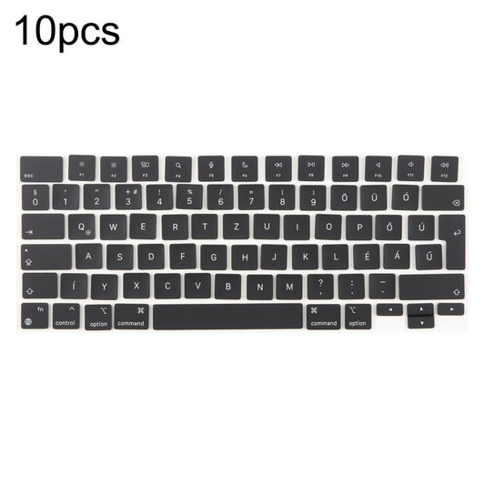 For MacBook A2442 A2485 A2779 A2780 A2991 A2992 A2918 10pcs UK Big Enter Version Keycaps, Language:Hungary - Keyboard by buy2fix | Online Shopping UK | buy2fix
