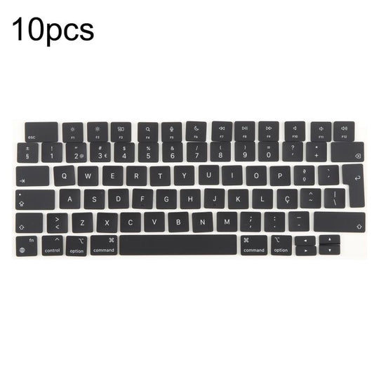 For MacBook A2442 A2485 A2779 A2780 A2991 A2992 A2918 10pcs UK Big Enter Version Keycaps, Language:Portugal