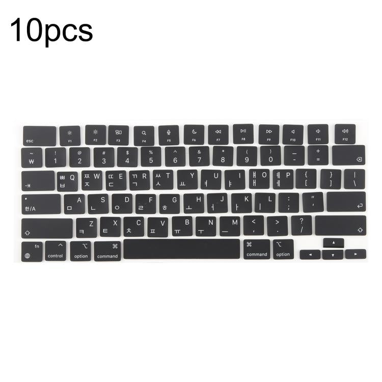 For MacBook A2442 A2485 A2779 A2780 A2991 A2992 A2918 10pcs US Small Enter Version Keycaps, Language:Korean - Keyboard by buy2fix | Online Shopping UK | buy2fix