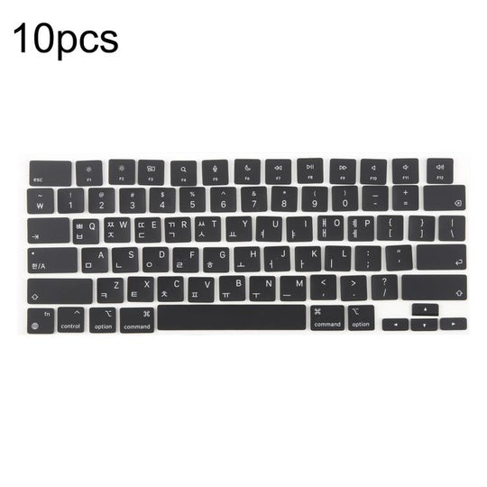 For MacBook A2442 A2485 A2779 A2780 A2991 A2992 A2918 10pcs US Small Enter Version Keycaps, Language:Korean